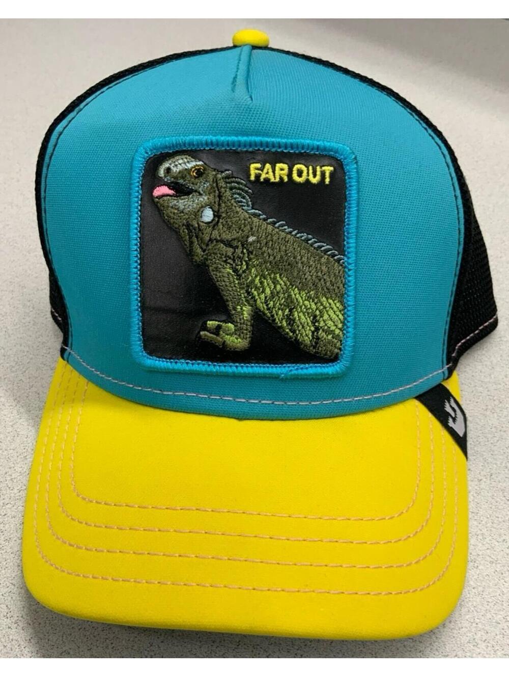 Goorin Bros The Farm Animal "Far Out" Iguana Snapback Truckers Hat used
